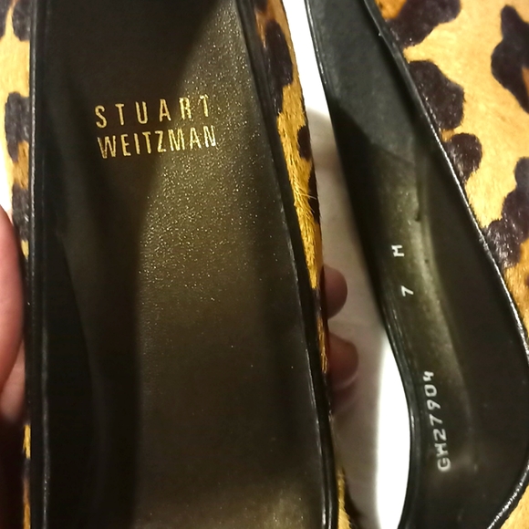 Woman's Stuart Weitzman Cheetah Print Heels Sz:7M - Picture 6 of 8